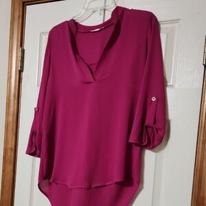 Elegant Magenta Women's Blouse